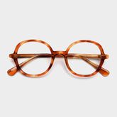 Lamar Large Size Round TR90 Vintage Eyeglass Frame Round Frames Southood Leopard